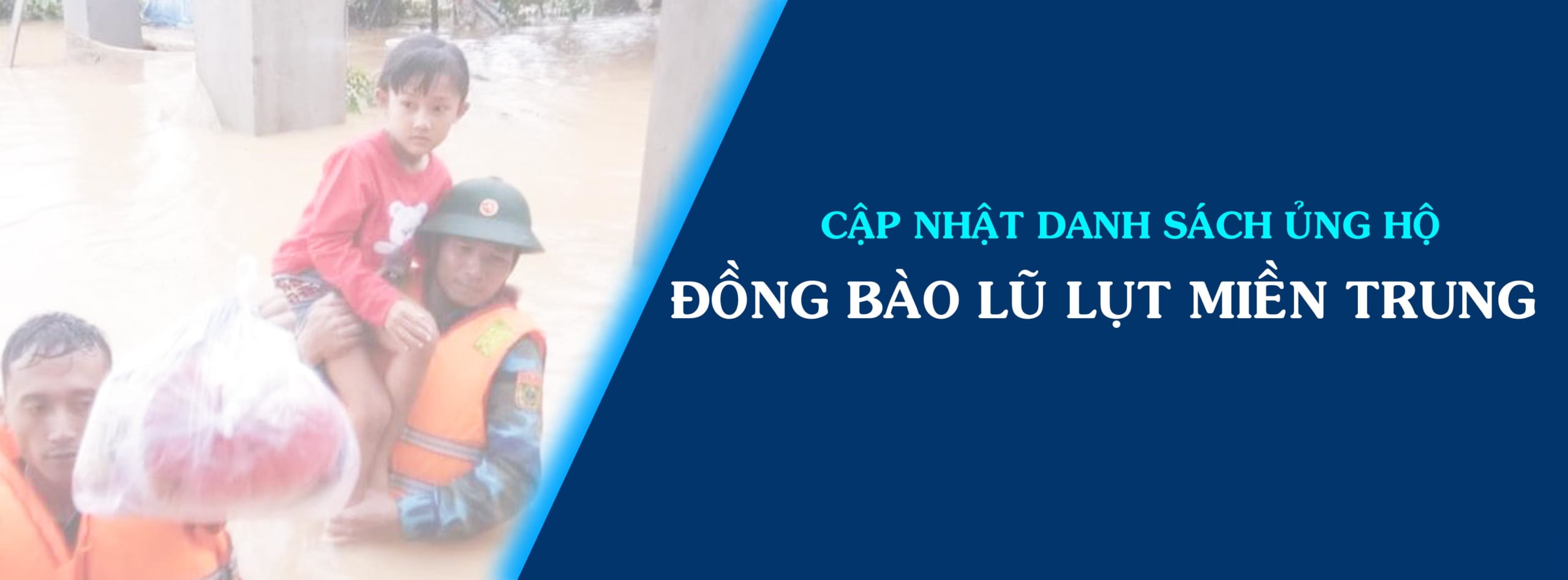 Cập nhật danh sách ủng hộ đồng bào lũ lụt Miền Trung